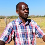 A sign of hope, entrepreneurial farmer Teddy Neube is working to integrate improved goat genetics.