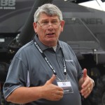 AGCO’s Gleaner marketing manager, Kevin Bien, introduced the first S8 Series Gleaners to the farm media at the company’s Hesston, Kansas, assembly plant in 2013.
