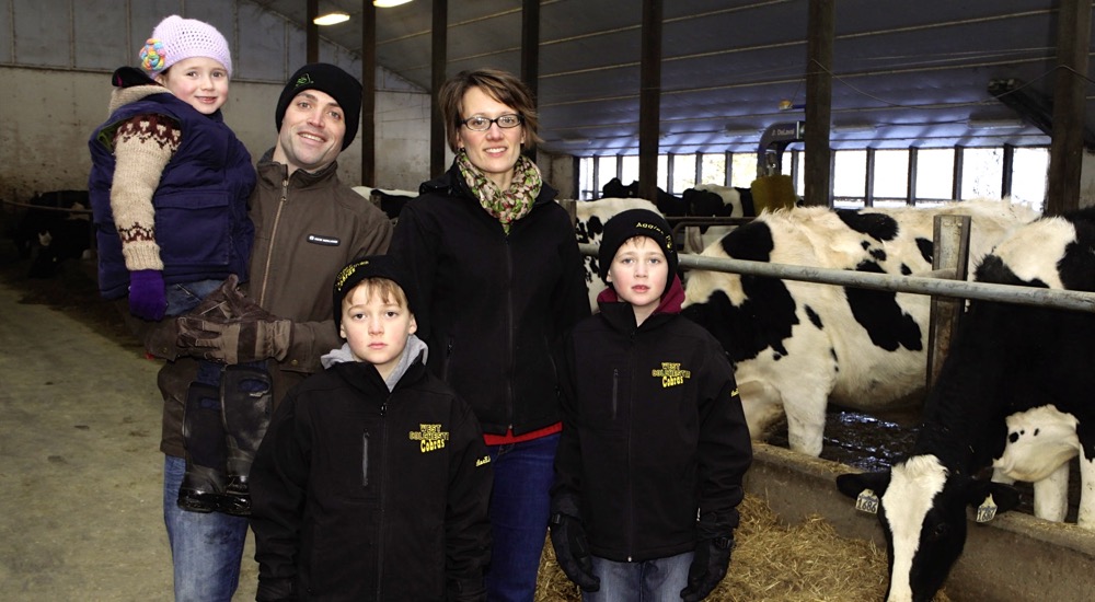 Lauchie and Jolene agree it took trust to invest so much of their energy into the farm while raising a young farmily.