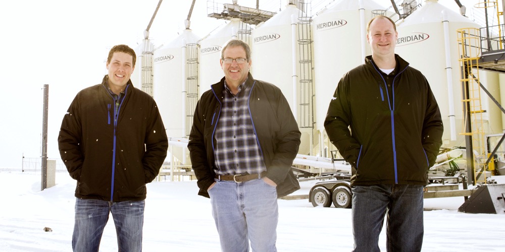 Small size means an independent can deliver better service, say Greg (l), and Roger Warrington and sales manager Ian Weber. All levels of management in the company, they point out, are firmly grounded in the field.