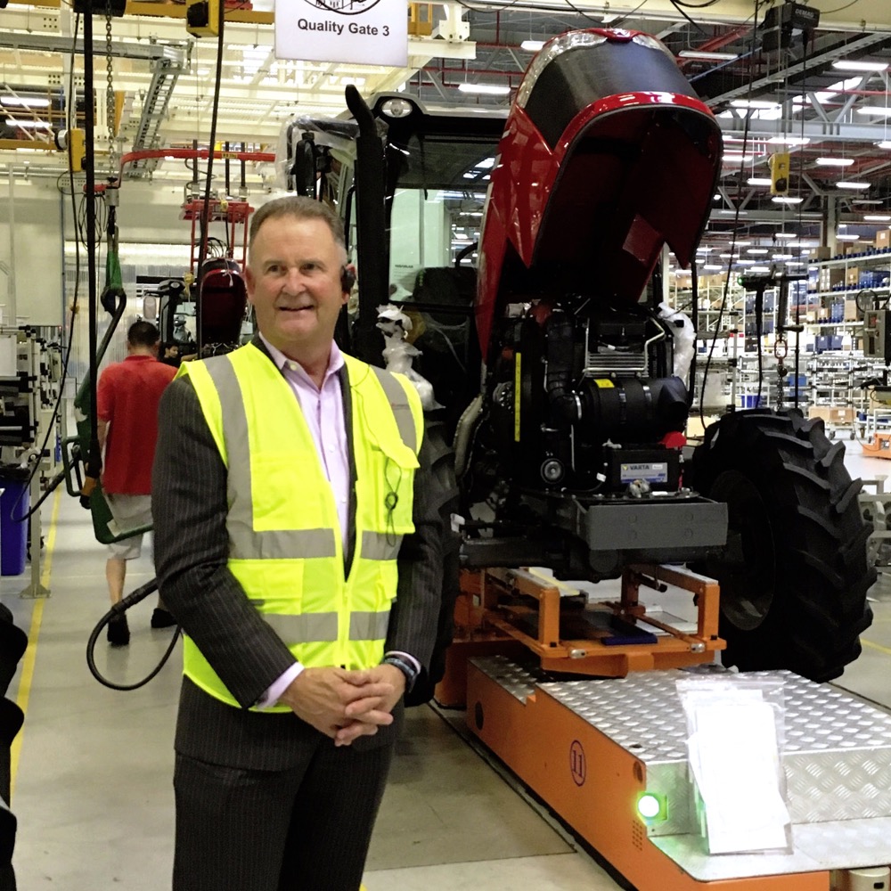 AGCO’s Gary Collar says their new Changzhou plant is AGCO’s largest, at nearly 200,000 square metres, and manufactures Massey Ferguson tractors for both the company’s Chinese and international markets.
