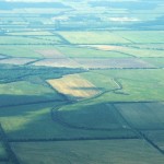 Aerial of agricultural land