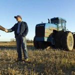 two farmers shaking hands