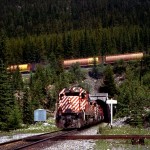 Spiral Tunnels east of Field, B.C.