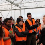 Belinda Cay of the Grains Research and Development Corporation fills delegates in on farming and ag research. Cay and her family farm in the Adelaide Plains in South Australia.