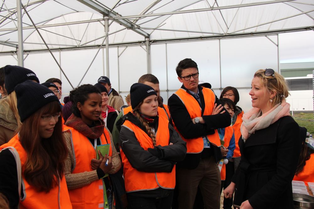 Belinda Cay of the Grains Research and Development Corporation fills delegates in on farming and ag research. Cay and her family farm in the Adelaide Plains in South Australia.