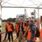 Dr. Jose Jimenez-Berni, research scientist at CSIRO, tells delegates how their specialized equipment is used to measure canopy temperature in wheat. Canopy temperature is a measure of water use efficiency, and researchers may select warm or cool canopied plants, depending on rainfall patterns.