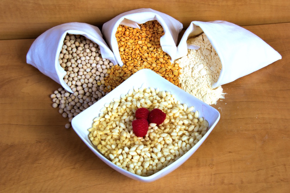 Adding yellow peas to a serving of cereal can boost its protein content by five times. 