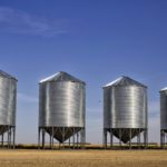 Steel grain bins