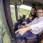For one-year-old Lincoln Ellis, climbing into a combine cab with father Simon and grandpa Warren is an introduction to a world of wonders. Of course, he won’t know for years whether a farming life is right for him, but if it is, the plan will be in place to make it possible.