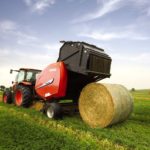 The newest and largest round baler to join the Kubota product line is the BV4580, which can make 5' x 6' bales.