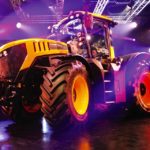 Unveiled at JCB world headquarters in Rocester, England, the new 8000 Series Fastracs return to typical Fastrac (nearly) equal-wheeled configuration.