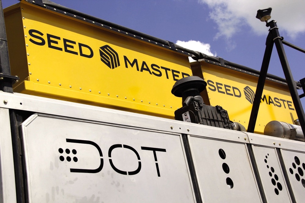 DOT electronics take charge of its 163 horsepower Cummins diesel with hydrostatic drive system. 