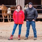 "That’s something I don’t see very often in farming,” says Mainville. Because employees like Jean-Marc Paradis (above) are shareholders, “we’re always trying the best for the farm.”