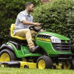 John Deere has added one more model to its 100 Series lawn tractor line and uprated their model designations to the E100 Series.