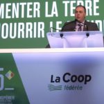 Coop federee president Ghislain Gervais speaks to the co-operative’s AGM Feb. 23 in Quebec City. (CNW Group/La Coop federee)