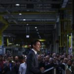 Prime Minister Justin Trudeau speaks March 30 at a Ford plant in Windsor, Ont. (PMO photo by Adam Scotti)