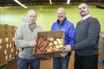 Nova Scotia’s incumbent agriculture minister Keith Colwell, shown here at left, will return to the legislature after Tuesday’s election. (NovaScotia.ca/agri)
