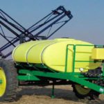 Would you think this pull-type sprayer was a Deere? Hint: It isn’t. (Photo from Deere v. Fimco, U.S. District Court, Western District of Kentucky, 2017)