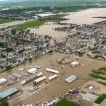 RCMP in Alberta supplied this aerial photo of flooding at High River on Saturday (June 22) after water from the Highwood River had ”already receded substantially.”
