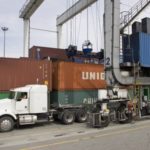 Unionized container truckers serving port terminals at Vancouver warn a negotiated settlement, not back-to-work legislation, will be the “only sustainable solution” to the current work stoppage. (Photo courtesy Port Metro Vancouver)