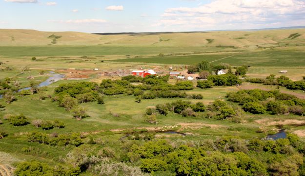 Gap Creek winds through Eric Lawrence’s ranch south of Maple Creek, Sask. (Lisa Guenther photo)
