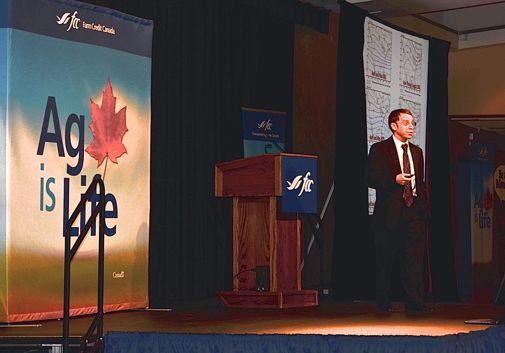 Any delays to seeding due to spring rain aren’t expected to be as prolonged as last year’s, Drew Lerner told farmers in Regina. (Leeann Minogue photo)
