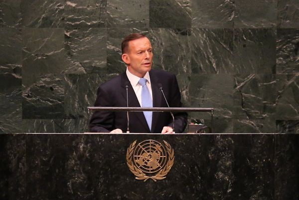 Australia’s Prime Minister Tony Abbott, shown here at the U.N. in September, is backing plans for a nationwide country-of-origin labelling program. (PM.gov.au via Flickr)
