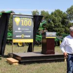 The first farmer to crack the 100 bushel barrier for canola will win the use of a complete fleet of John Deere equipment in a new contest sponsored by Agri-Trend, John Deere and Glacier Farm Media. Photo: Laura Rance