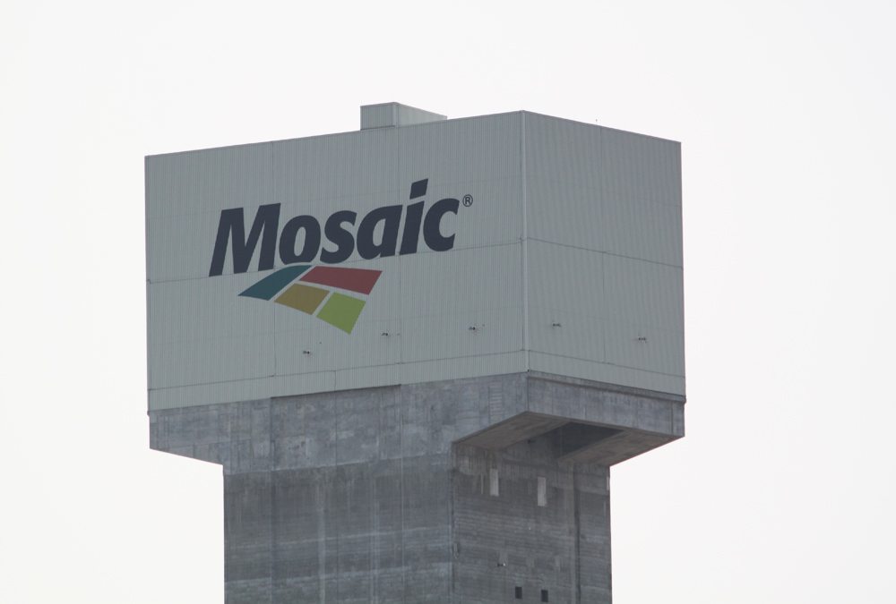 Mosaic’s mine shaft tower from its K3 facility in southern Sask. Photo: Greg Berg
