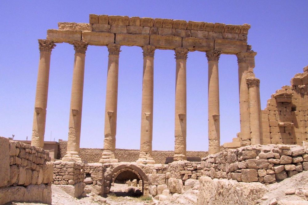 Temple ruins at Palmyra in central Syria. (CIA.gov)
