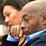 Plaintiff Dewayne Johnson listens as attorney Brent Wisner, not shown, speaks about his condition at trial in San Francisco on July 9, 2018. (File photo: Josh Edelson/Pool via Reuters)