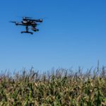 A drone hovers over crops near Laval, Que. in 2015. (Onfokus/iStock/Getty Images)
