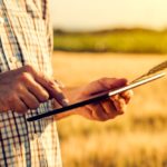 farmer with iPad