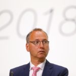 Werner Baumann, CEO of Bayer AG, at the annual general shareholders meeting in Bonn, Germany, May 25, 2018. Photo: Reuters/File/Wolfgang Rattay