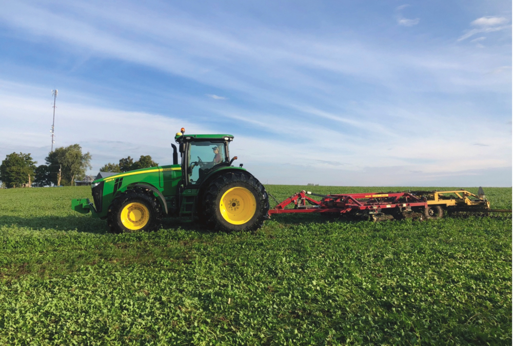 The CurseBuster side-fractures the soil leaving it relatively undisturbed, even with a cover crop on top.