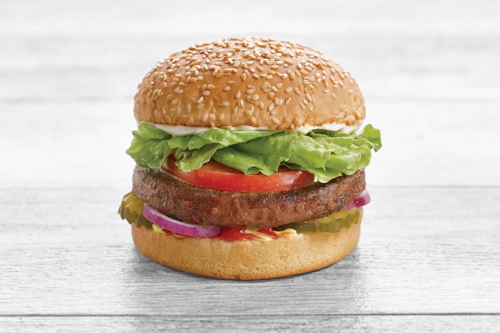 A+W’s Beyond Meat Burger. (A+W/CNW Group)
