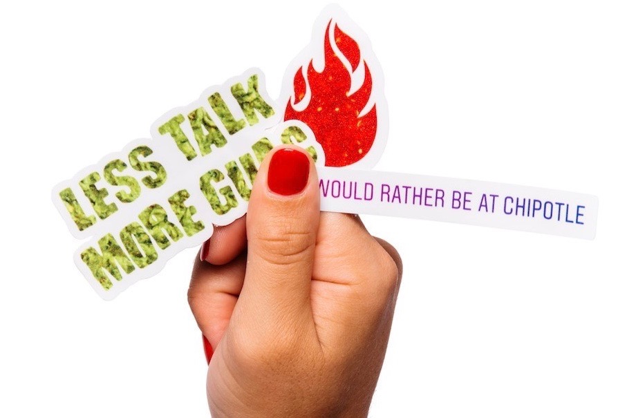 File photo of a scratch-and-sniff sticker promotion by Chipotle Mexican Grill. (Chipotle.com via PRNewswire)
