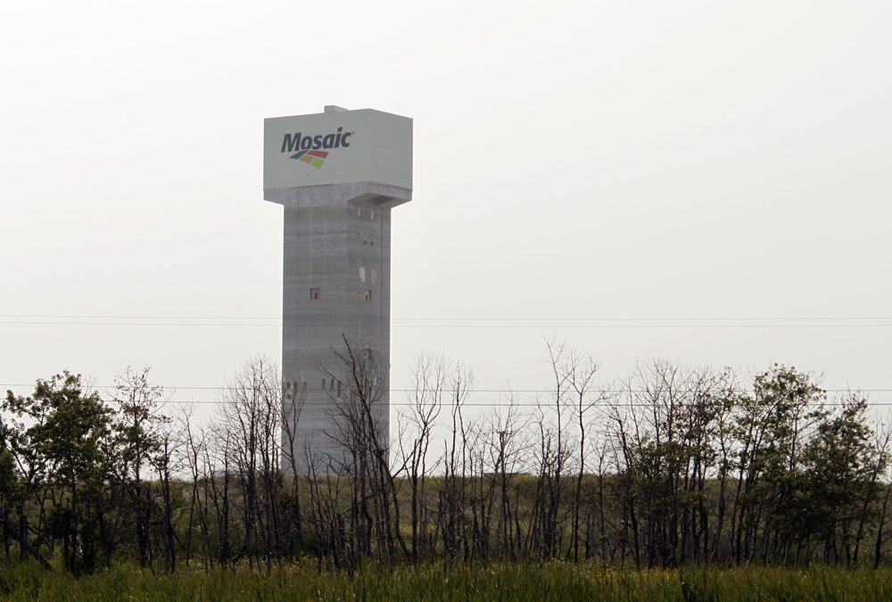 Tower structure at one of Mosaic’s potash mines near Esterhazy, Sask.  (Greg Berg photo)
