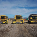 The Dowling farm has three New Holland combines — TR96 from 1991, a TR99 from 2000 and a CR970 from 2004. All three were part of the PAMI combine loss survey in 2019, and losses were about the same for each.