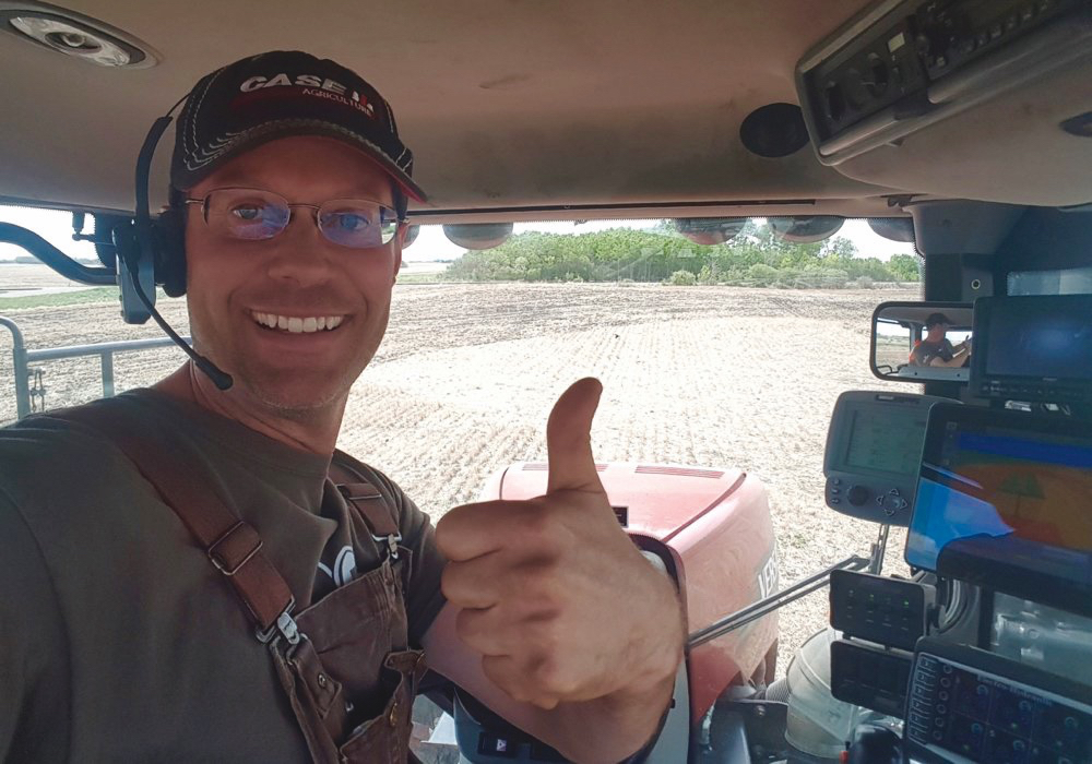 Clint Monchuk says sectional control and a Trimble 2050 mapping system have brought in 9.5 per cent in annual savings on fertilizer costs.