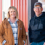 Jill and Vince Stevenson outside Ranch House Meat Company.
