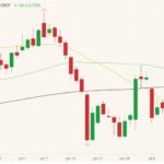 CBOT August 2021 soybeans with 20-, 50- and 100-day moving averages (yellow, green and black lines). (Barchart)