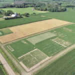 The view from above BlackCreek Research near Plattsville, Ont.