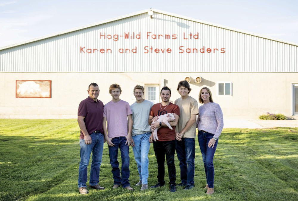 With husband Steve and four sons, Karen Sanders is clear: “First and foremost, we are a family. Secondly, a business family.”