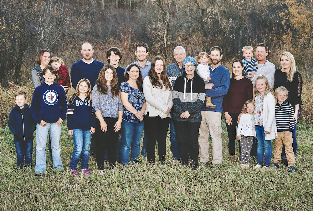 The Steppler family team. Andre (center) says that strong teamwork has always been a requirement for family farms.