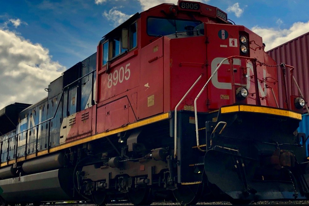 File photo of a CN locomotive. (Dave Bedard photo)
