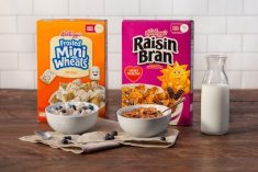 Kellogg&#8217;s Canadian operations include its Mini-Wheats plant at Belleville, Ont. and its Canadian office in Mississauga. Other cereals and snack brands imported by Kellogg Canada are produced elsewhere in North America, the company says. (Kellogg Co. photo)
