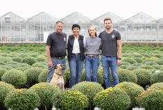 “We have had to change the way we work as a family,” says Barry, with Christine, daughter Maddy and son Fred.