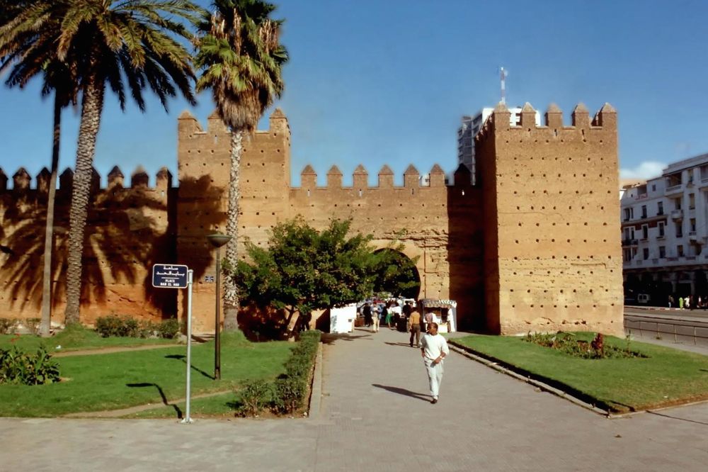 A wall in the medina (ancient city quarter) of Rabat, Morocco’s capital. (Cia.gov)